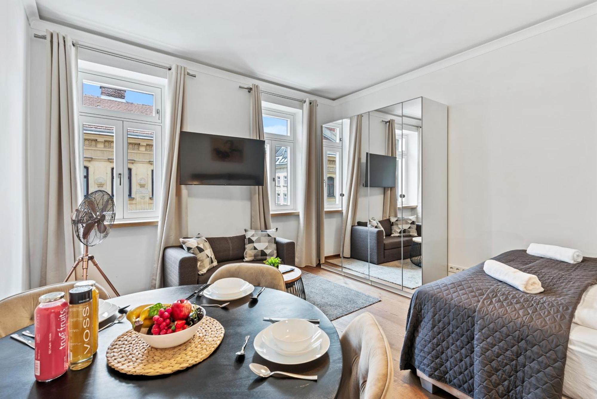 Stylish Studio, Smart Tv, 2 Beds Apartment Wien